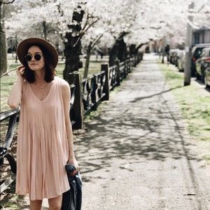 Old Navy Pink Pintuck Dress